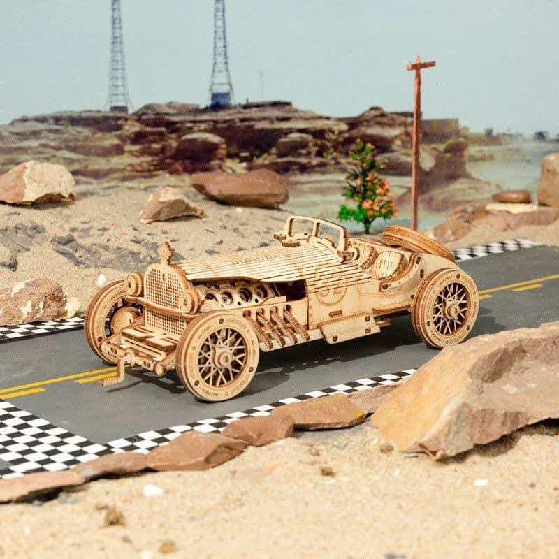 image-Robotime 3D Wooden Puzzle Prime Steam Express Model DIY Kit Puzzle Toy