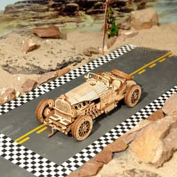 image-Robotime 3D Wooden Puzzle Prime Steam Express Model DIY Kit Puzzle Toy