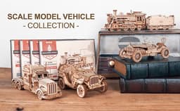 image-Robotime 3D Wooden Puzzle Prime Steam Express Model DIY Kit Puzzle Toy