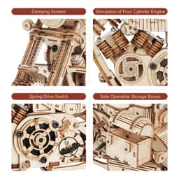 image-Robotime Rokr Cruiser Motorcycle DIY Wooden Model LK504