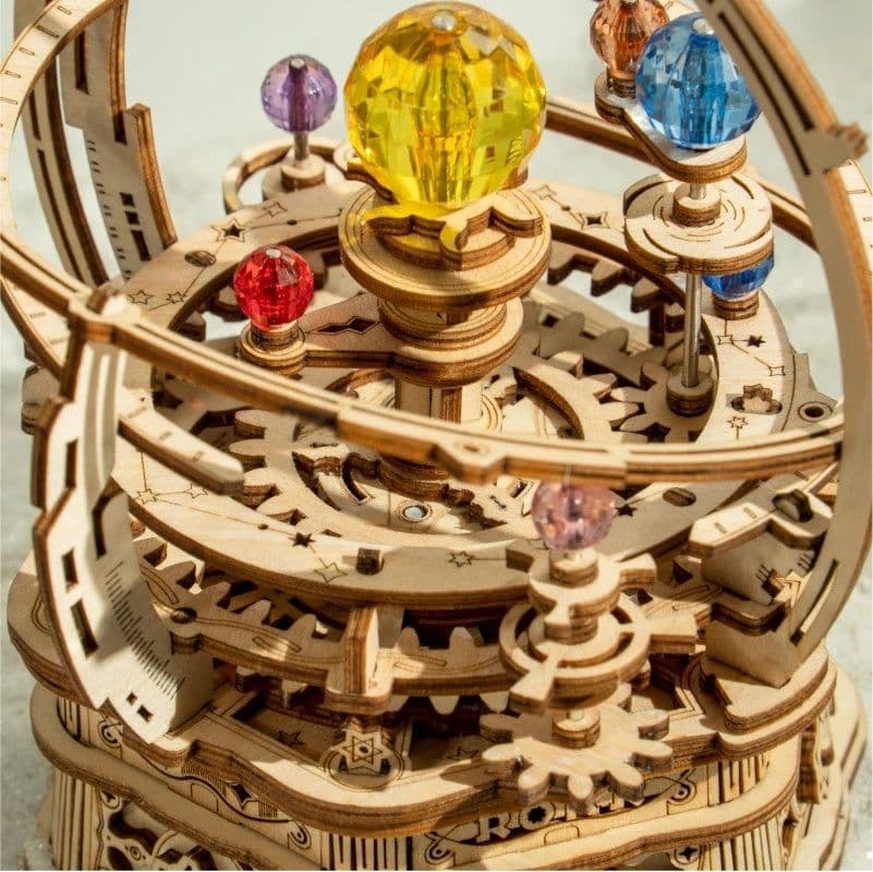 image-Robotime Rokr Music Box 3D Wooden Puzzle Building Kits Game Assembly Model Toys for Children Kids Birthday Christmas Gifts AMK51