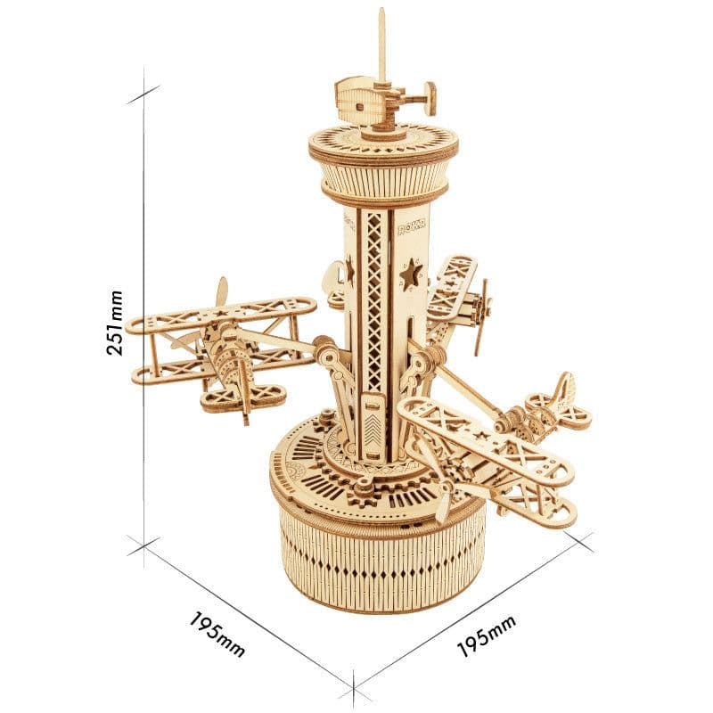 image-Robotime Rokr Music Box 3D Wooden Puzzle Building Kits Game Assembly Model Toys for Children Kids Birthday Christmas Gifts AMK51