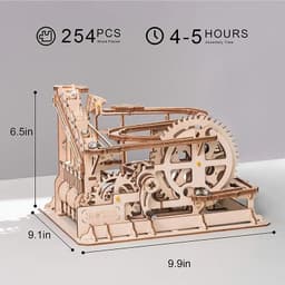 image-Robotime ROKR Blocks Marble Race Run Maze Balls Track DIY 3D Wooden Puzzle Coaster Model Building Kits Toys for Drop Shipping