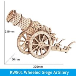 image-Robotime ROKR Siege Heavy Ballista 3D Wooden Puzzle War Game Assembly Toys Gifts for Children Boys Kids KW401 Dropshipping