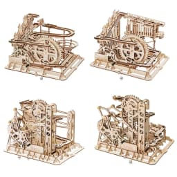 image-3D DIY Wooden Puzzle Roller Coaster Children's Toys
