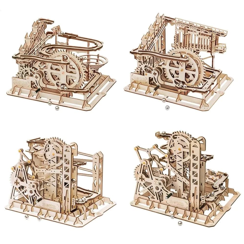 image-3D DIY Wooden Puzzle Roller Coaster Children's Toys