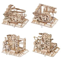 image-3D DIY Wooden Puzzle Roller Coaster Children's Toys
