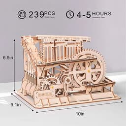 image-3D DIY Wooden Puzzle Roller Coaster Children's Toys