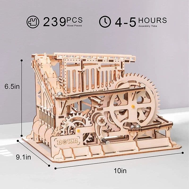 image-3D DIY Wooden Puzzle Roller Coaster Children's Toys