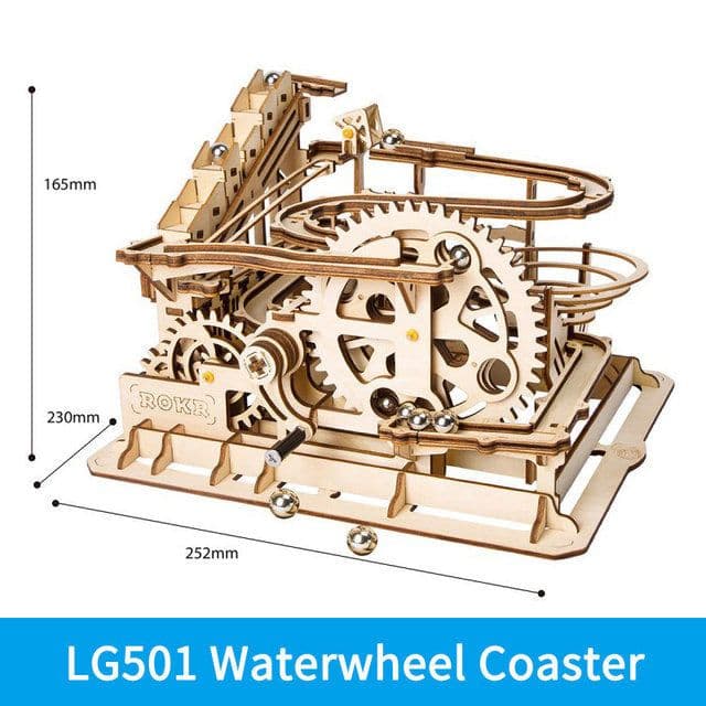 image-3D DIY Wooden Puzzle Roller Coaster Children's Toys