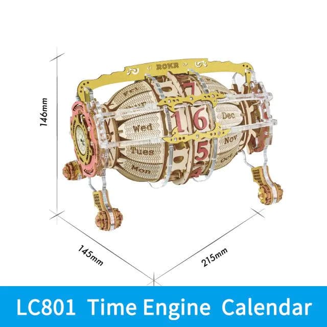 image-Robotime ROKR Zodiac Wall Clock 3D Wooden Puzzle Model Assembly Toys Gifts for Children Kids Teens LC601 Support Dropshipping
