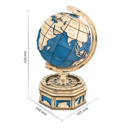 image-Robotime Globe Earth 567pcs 3D Wooden Puzzle Games Ocean Map Ball Assemble Model Toys Xms Gift for Children Boys Dropshipping