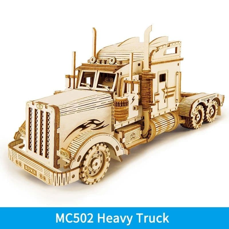 image-Robotime ROKR Train Model 3D Wooden Puzzle Toy Assembly Locomotive Model Building Kits for Children Kids Birthday Christmas Gift