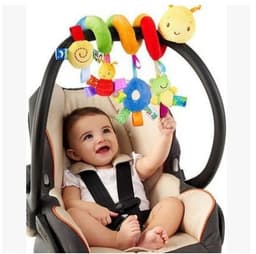 image-Infant Toddler Rattles Toys for Baby Stroller Crib Soft Rabbit Bear Style Pram Hanging Toys Plush Appease Doll Bed Accessories