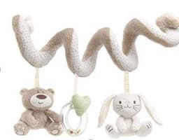 image-Infant Toddler Rattles Toys for Baby Stroller Crib Soft Rabbit Bear Style Pram Hanging Toys Plush Appease Doll Bed Accessories