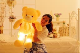 image-Creative Light Up LED Teddy Bear Stuffed Animals Plush Toy Colorful Glowing Christmas Gift For Kids Pillow