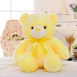 image-Creative Light Up LED Teddy Bear Stuffed Animals Plush Toy Colorful Glowing Christmas Gift For Kids Pillow