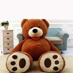 image-Giant Teddy Bear Plush Toy Huge Soft Toys Leather Shell