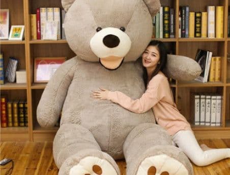 image-Giant Teddy Bear Plush Toy Huge Soft Toys Leather Shell