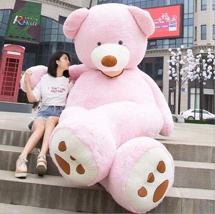 image-Giant Teddy Bear Plush Toy Huge Soft Toys Leather Shell