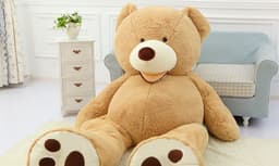 image-Giant Teddy Bear Plush Toy Huge Soft Toys Leather Shell