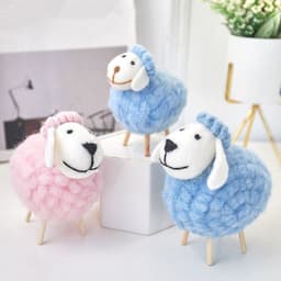 image-Home Decoration Felt Sheep Miniature Decoration Figurines Holiday Party Supplies Accessories