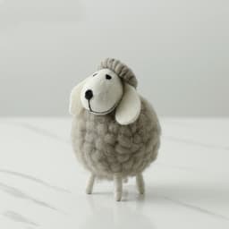 image-Home Decoration Felt Sheep Miniature Decoration Figurines Holiday Party Supplies Accessories