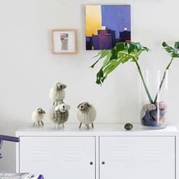 image-Home Decoration Felt Sheep Miniature Decoration Figurines Holiday Party Supplies Accessories