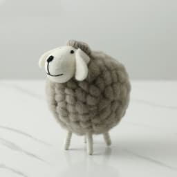 image-Home Decoration Felt Sheep Miniature Decoration Figurines Holiday Party Supplies Accessories