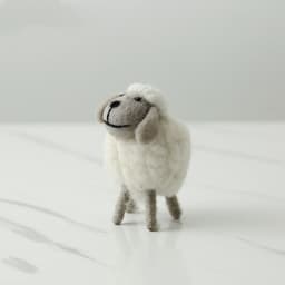 image-Home Decoration Felt Sheep Miniature Decoration Figurines Holiday Party Supplies Accessories