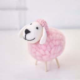 image-Home Decoration Felt Sheep Miniature Decoration Figurines Holiday Party Supplies Accessories