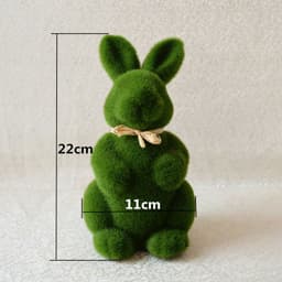 image-Real Linter Moss Easter Bunny Living Room Desktop Decoration
