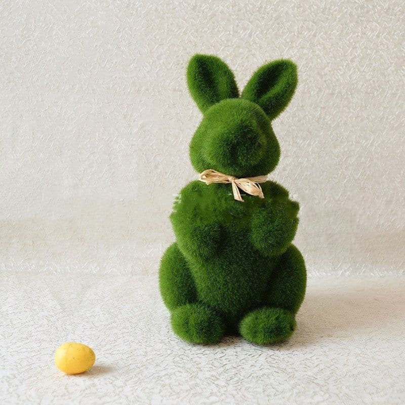 image-Real Linter Moss Easter Bunny Living Room Desktop Decoration