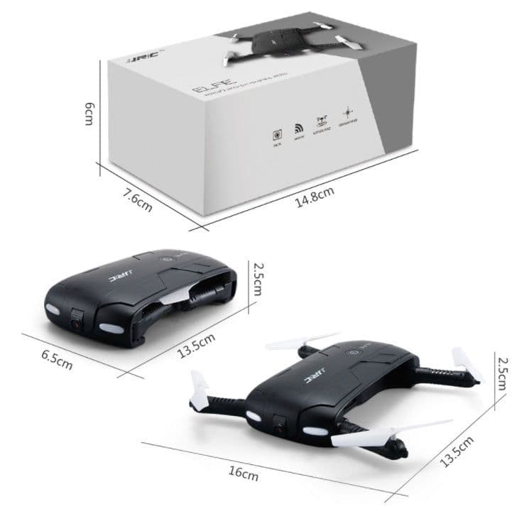 image-JJRC H37 Elfie foldable Mini Selfie Drone JJRC H37 W/ Camera Altitude Hold FPV Quadcopter WIFI phone Control RC Helicopter Drone