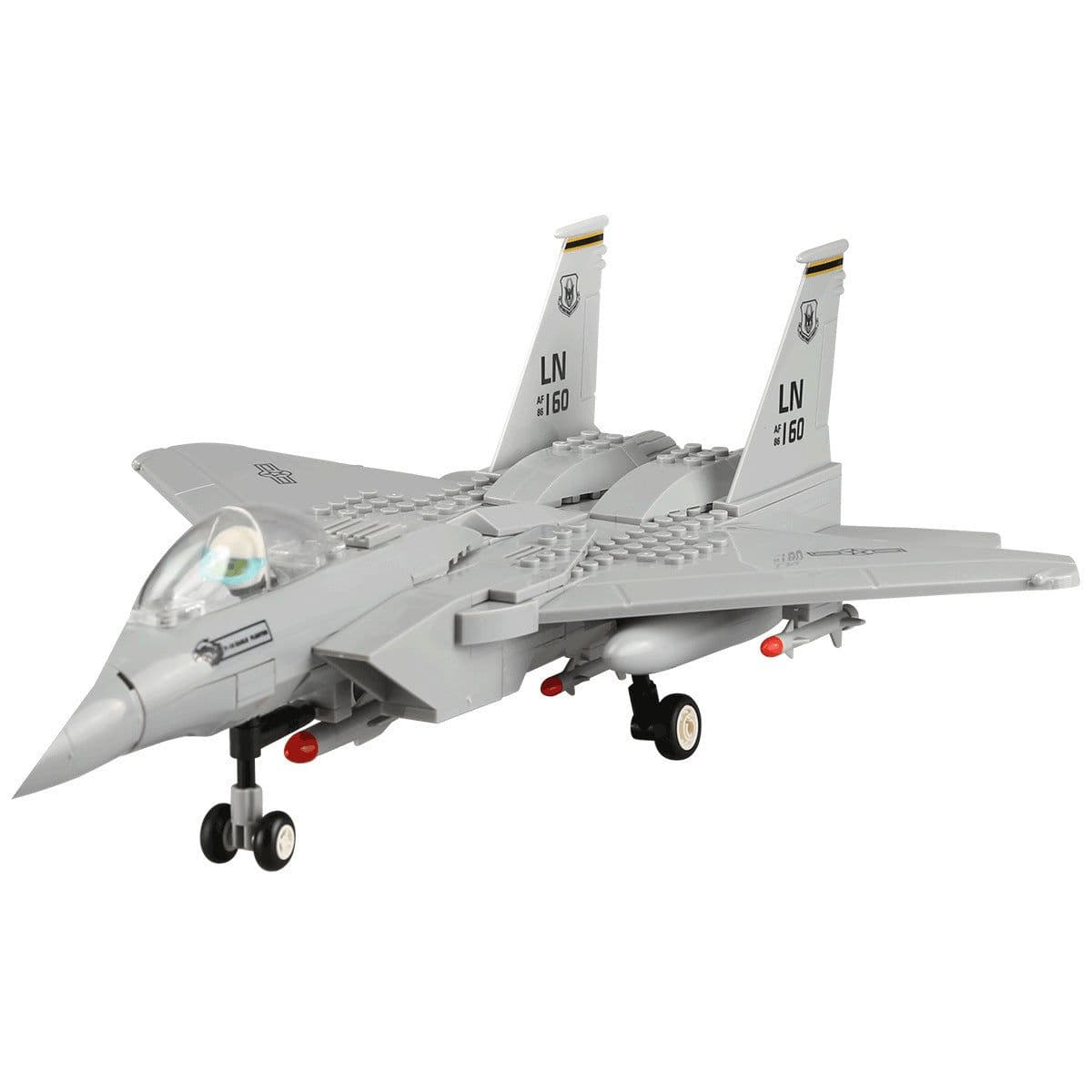 image-Airplane model inserting building blocks