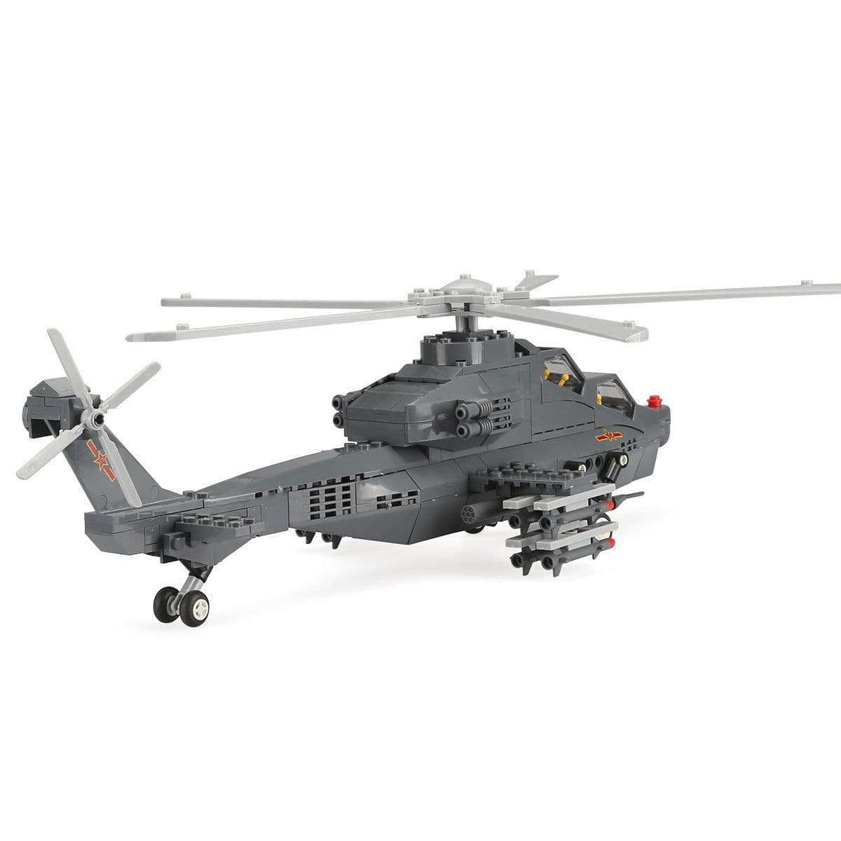image-Airplane model inserting building blocks