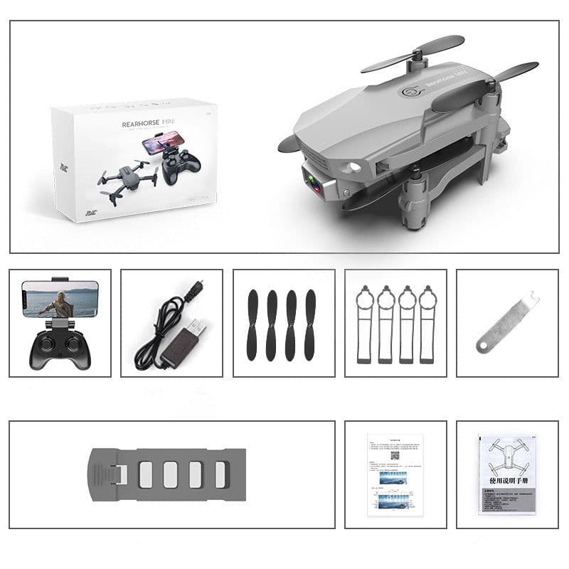 image-Folding Drone HD 4K Aerial Photography Mini Quadcopter Toy RC Airplane