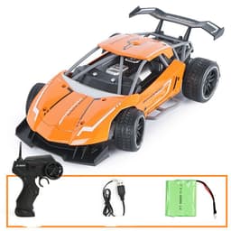 image-Remote control car high-speed four-wheel drive alloy off-road wireless charging toy car