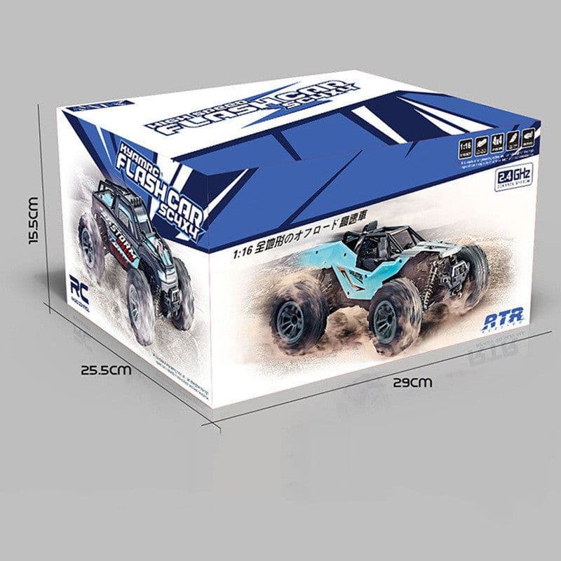 image-The new four-wheel drive high-speed car 1:16 full-scale off-road remote control car four-wheel drive racing