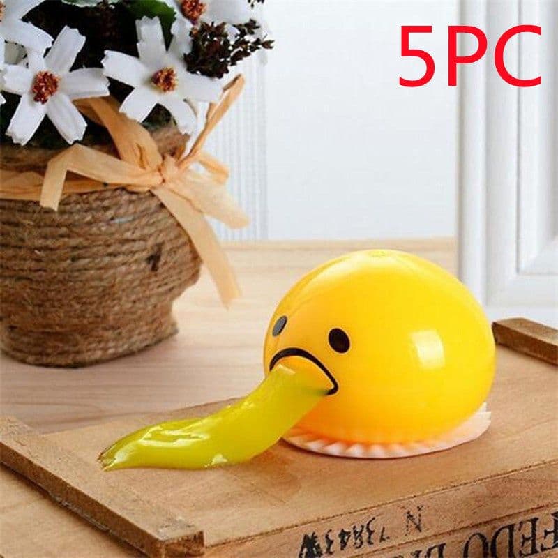 image-Puking Ball Brother Egg Yolk Pinch Vomit Spoof And Play Tricky Toys