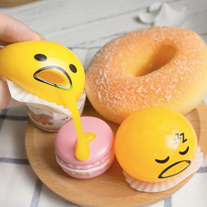 image-Puking Ball Brother Egg Yolk Pinch Vomit Spoof And Play Tricky Toys