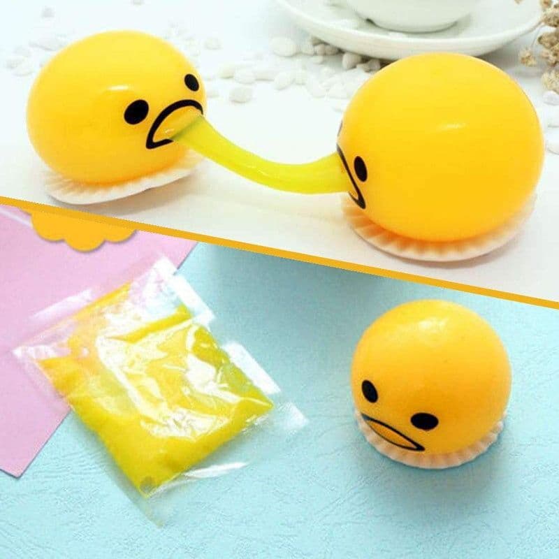 image-Puking Ball Brother Egg Yolk Pinch Vomit Spoof And Play Tricky Toys