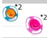 image-360 Rotate Universal Spill-proof Bowl Dishes
