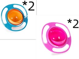 image-360 Rotate Universal Spill-proof Bowl Dishes