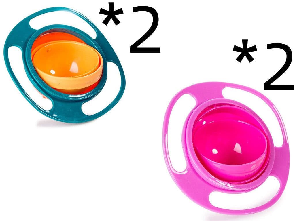image-360 Rotate Universal Spill-proof Bowl Dishes