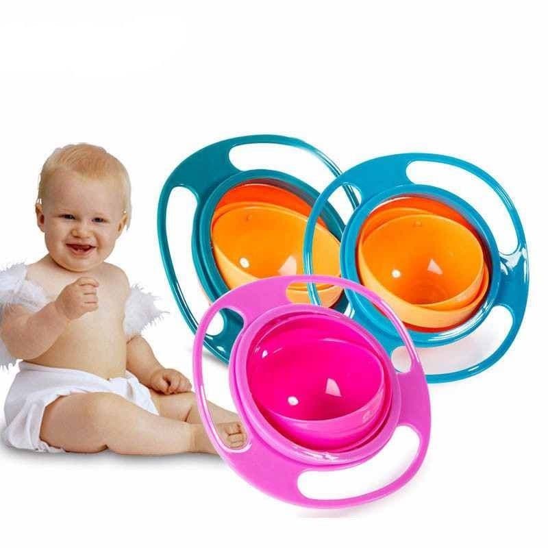 image-360 Rotate Universal Spill-proof Bowl Dishes