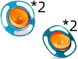 image-360 Rotate Universal Spill-proof Bowl Dishes