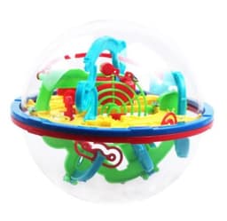 image-3D Magic Maze Ball 100 Levels Intellect Ball Rolling Ball Puzzle Game Learning Educational Toys Orbit Game