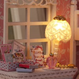 image-1 Unidades Artesanía BRICOLAJE para Niños Juguetes Sueño Ángulo de Miniaturas de Muñecas Hechas A Mano Modelo de Ensamblaje De Madera Con Muebles Regalo de La Muchacha