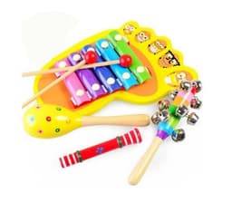 image-Baby raising intelligence infant puzzle wooden phonic knock on the piano Ball shaking whistle party acoustic hand on the toy